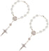 2Pcs Car Rosary for Rearview Mirror,Rosary for Car,Auto Rosary Hanging Ornament Car Rosary Ball Beads Cross Rosary Bracelet Car Decorations for Wo...