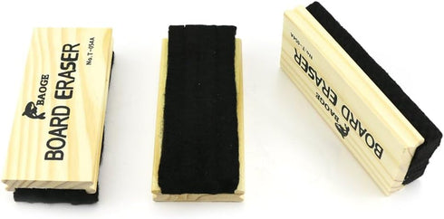 TKOnline 3 Pack Premium Wool Felt Chalkboard Eraser – Dustless, Kid-Friendly, for Whiteboard & Blackboard...