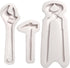 Hand Tools Chocolate Silicone Molds, 3 Packs Large Hammer Wrenches Pliers Construction Tools Baking Molds, 3D Fondant Mold for Cake Decoration Can...