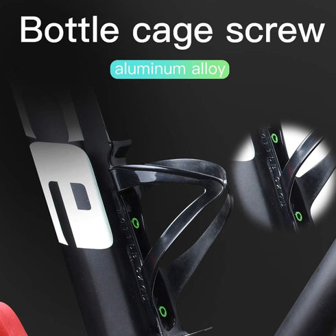 2Pcs Gold Bike Bottle H6.99older Screw 2 Pcs Colorful Water Bottle Cage Bolts Hex Socket Screws Aluminum Alloy Kettle Rack Screw Bicycle Accessori...