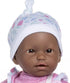 JC Toys La Baby African American 11-inch Small Soft Body Baby Doll La Baby | Washable |Removable Pink Floral Outfit w/Hat, Pacifier & Blanket | fo...
