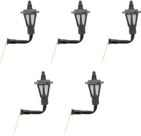 EXCEART 5pcs Dollhouse Miniature Wall Lamp Vintage Miniature LED Wall Light Lamp Doll House Model (Size A)...
