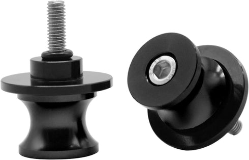 2Pcs 8MM Motorcycle CNC Swing Arm Stand Screws Sliders Spools Compatible with GSXR 600 750 1000-Black...