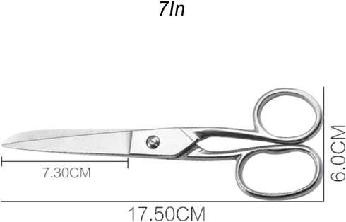 Ultra Office Forged Scissors, Heavy Duty Sewing Scissors, 7" Stainless Steel Scissors for Craft Cutting Cloth Leather Canvas Denim Paper (1pcs)...