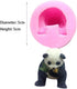 2Pcs/Set 3D Panda & Bamboo Silicone Molds Bamboo Cake Border Fondant Molds Sugarcraft Cake Decorating Tools Candy Chocolate Gumpaste Moulds Panda ...