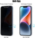 (3+3) For iPhone 14 (6.1") (3 Pack) Anti Spy Private Tempered Glass Film Privacy Screen Protector and (3 Pack) Camera Lens Protector [Not Affect F...