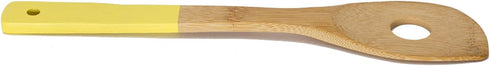 Home Basics Bamboo Cooking Utensils Set with Color Handles, 6-Piece, 2.5" x 12" x .25"...