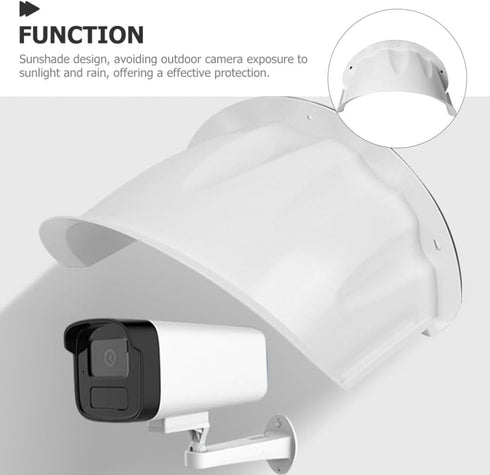 HOMSFOU Universal Camera Shelter Backup Camera Rain Shield Outdoor Security Camera Cover Security Camera Housing Enclosure Sun Camera Mounting Pro...