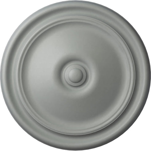 Ekena Millwork CM12RE Reece Ceiling Medallion, 12"OD x 1 3/4"P (Fits Canopies up to 2 3/8"), Factory Primed...