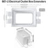 10 PCS BE1-2 Electrical Outlet Box Extenders with 20PCS Screws, 1-Gang Box Extender Single Gang Box Extender Electric Box Extender 1 Gang Power Ou...