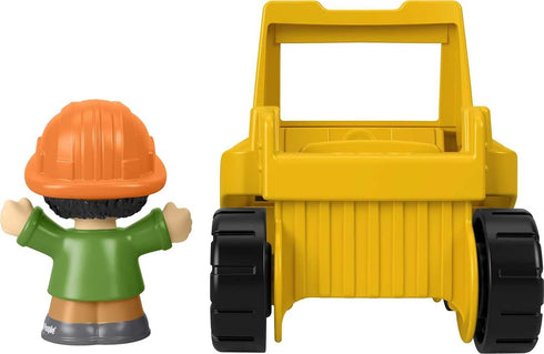 Little People Toddler Construction Toy Bulldozer Vehicle & Worker Figure for Pretend Play Ages 1+ Years...