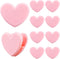 30pcs Heart Shaped Binder Clips, Mini Pink Paper Bookmarks Decorative Cute Heart Clips Small Clamps Folders Clips for Book Lovers Teachers Student...