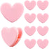 30pcs Heart Shaped Binder Clips, Mini Pink Paper Bookmarks Decorative Cute Heart Clips Small Clamps Folders Clips for Book Lovers Teachers Student...