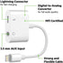 2 Pack Lightning to 3.5mm AUX Audio Charger Splitter for iPhone 14/13/12/11/XS/XR/X 8/iPad/iPod, Apple MFi Certified, 2 in 1 Headphone Adapter...