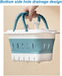 Plastic Caddy for Cleaning Supplies Products, Storage Collapsible Basket with Handles, Box Organizer Bin for Bathroom, Kitchen, College Dorm,Gym (...