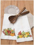Leisure Arts Tea Towel 17"x28" Fruits 2pc, towel set, embroidery kit, bathroom hand towels, kitchen towel, cross stitch kits, stamped cross stitch...