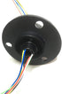 Taidacent Hollow Slip Ring Signal Power Continued 2/4/6/12 Road Collector Ring Conductive Electric Motor Slip Ring Rotating Connector (5mm Inner D...