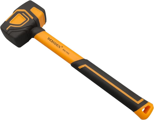 BOOSDEN Rubber Mallet, 10 oz Rubber Mallet Hammer, Rubber Hammer with Hook, Mallet Hammer with Solid Head & Ergonomic Grip Handle, Soft Face Hamme...