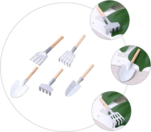 Artibetter Accessories 10 pcs Mini Zen Garden rakes Grass rake Miniature Garden Tool Tool Set Miniature Beach Toys Beach Toys Beach Toys...