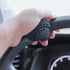 Car Steering Wheel Spinner Driving Knob Steering Wheel Ball Silicone Matte Non-Slip Universal for Boat, Cars, Trucks (Baseball, Black)...