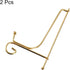 uxcell Plate Stand for Display, 7 Inch 2Pcs Iron Decorative Plate Holder Metal Easel Folding Display Stand for Photo Picture Frame, Gold...