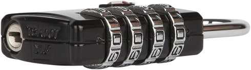 5 Pack TSA Luggage Locks with 4 Digit Combination – Heavy Duty Set Your Own Padlocks for Travel, Baggage, Suitcases & Backpacks - Black...