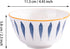 Japanese Rice Bowl Set of 4 Ceramic Sushi Bowls for Soup Oats...