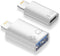 AreMe 2 Pack USB C/USB 3.0 Female to Lightning Male OTG Adapter for iPhone/iPad, Support Connect Card Reader, U Disk, USB Flash Drive, Keyboard, M...
