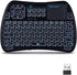 iPazzPort Bluetooth Mini Keyboard (IR Learning) Touchpad Mouse, Backlit 2.4GHz Wireless Keypad Remote Controller for Tablets, Smart TV,Fire Stick,...