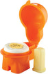Hutzler Egg To-Go Snack Container with Spice Shaker, Orange...