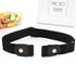 No Buckle Elastic Belt Adjustable Stretch Waist Belt Buckless Invisible Belt Buckle Free Belt for Women Men Jeans Pants Dress with Brass Snap Fast...