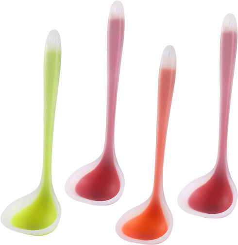 Silicone Small Silicone Ladles, Mini Gravy Ladles, Heat-resistant Sauce ladles for serving or cooking, BPA Free...