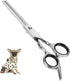 Chibuy Dog Grooming Scissors 4CR Stainless Steel Pet Thinning Shears for Dogs and Cats, Heavy-duty titanium coated Home Dog Thinning Scissors, Siz...