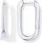 PAVOI 14K Gold Plated Sterling Silver Posts U-Shaped Link Hoop Earrings for Women | Lightweight Long Huggies Earrings...