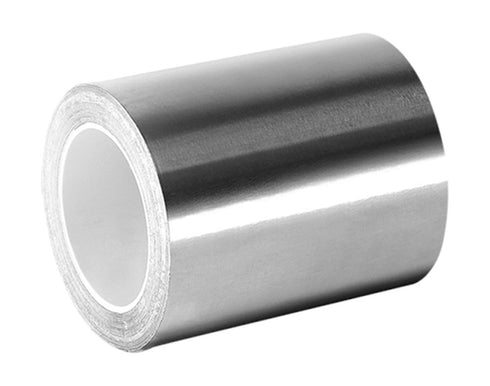 TC862 Silver High-Temperature Stainless Steel Tape – 1.5 in. x 9 ft. Non-Magnetic Acrylic Adhesive Foil Tape. Safety Tapes...