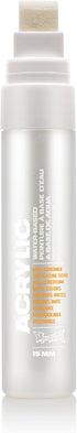 Montana Cans Acrylic Paint Marker, 15mm, Standard Nib, Shock White Pure (045415)...