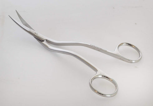 6 Inch Bent Handle Curved Embroidery Scissors---Perfect for Machine Embroidery...