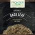 Frontier Co-op Sage Leaf, Crushed, Kosher | 1 lb. Bulk Bag | Salvia officinalis L....