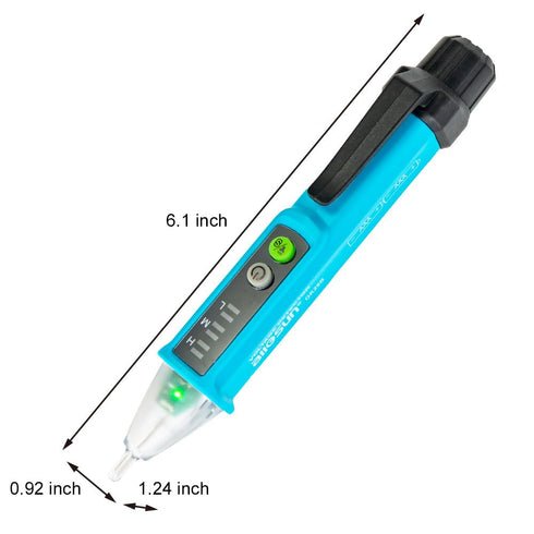 ALLOSUN Non-Contact AC Voltage Detector, Electrical Circuit Outlet Tester, Dual Sensitivity Range,12V-1000V/48V-1000V,LCD Display,Live Wire Tester...