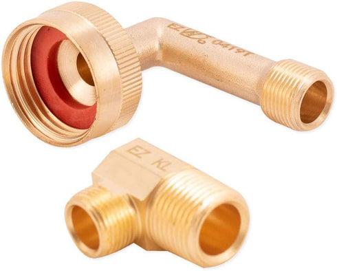 Eastman Dishwasher Installation Kit, 5 Foot Supply Line, 1/2 Inch x 1/2 Inch Compression with 3/8 Inch MIP Elbow, Braided Stainless Steel Dishwash...