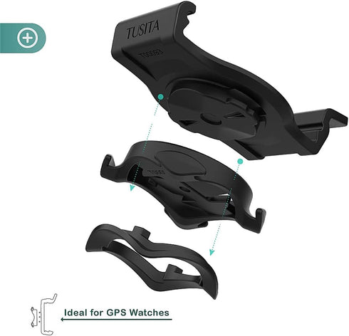 TUSITA 26mm QuickFit Quarter-Turn Bike Mount Compatible with Garmin Fenix 6X Pro, Fenix 7X, Quatix 6X Solar,Enduro,Tactix Delta...