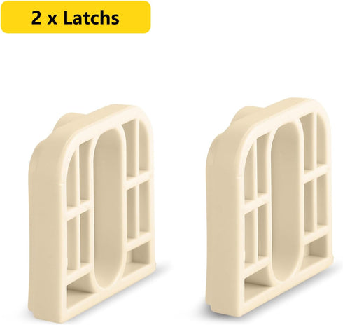 Retractable Baby Gate Replacement Parts, 55" W x 33" H Retractable Baby Gate Extensions (Including 2 x Latches + 2 x Brackets + 1 Set of Screws) f...