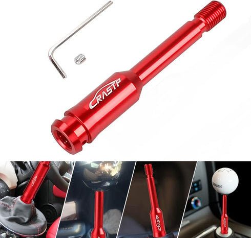Extension Rod Shift knob Extension Gear Lever Extender Stick Gear Shifter Extension Gear Shift Knob Extender Adjustable for VW T4(Red)...