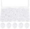 100pcs 1/2 Resin 2 Hole Buttons with Storage Box, 1/2 Inch White Round Sewing Buttons Shirt Buttons Bulk for Crochet Projects Crafts Eye Replaceme...