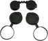 Objective Lens Caps 1 Set Eyepiece Cover Protection Objective Lens Cover Binocular Lens Caps Protective for Binoculars Black Rubber Camera Lens Ac...