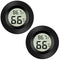 Meggsi 2 Pack Mini Digital Hygrometer Gauge Indoor Thermometer, LCD Monitor Temperature Outdoor Humidity Meter for Greenhouse Jars Incubators Guitar Case, Fahrenheit (?) or Celsius(?)
