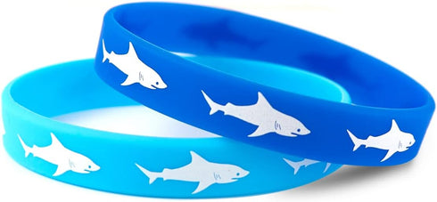 Caiyao 2pcs Shark Bracelet Fashion Rubber Sports Wrist Bracelet Ocean Beach Jewelry for Women and Men...