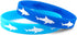 Caiyao 2pcs Shark Bracelet Fashion Rubber Sports Wrist Bracelet Ocean Beach Jewelry for Women and Men...