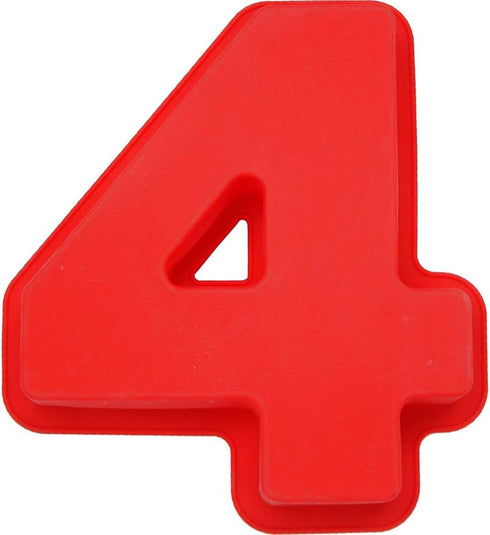 PARTYON Large 3D Numbers Cake Molds Silicone Baking Pans for Birthday and Anniversary, Liquid Silicone Baking Molds Numbers for Cakes BPA Free, Nu...