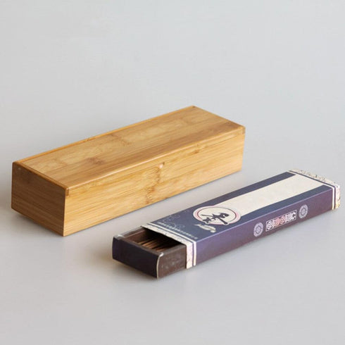 Flatware Wood Tray with Lid Kitchen Cutlery Utensil Drawer Organizer Bamboo Chopsticks Box Case Silverware Countertop Storage Container for Tablew...